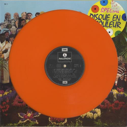 The Beatles Sgt. Pepper's - Orange Vinyl/Die-Cut Sleeve